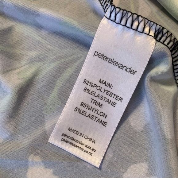 Black Floral Peter Alexander Robe Size XS - Picture 7 of 9